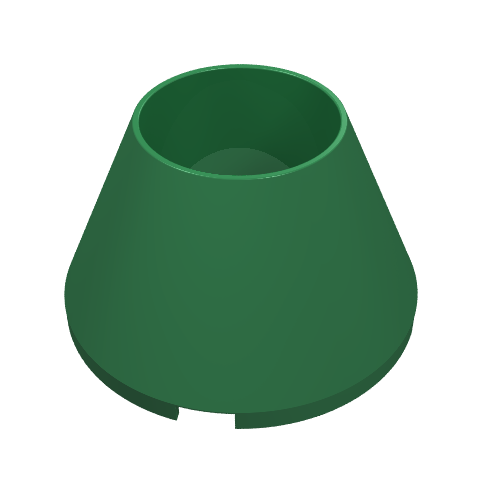 Lego Cone 4 x 4 x 2 Hollow No Studs / Green