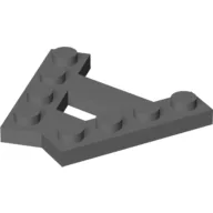 Wedge Plate 4 Stud 45° Angle Plate / Dark Bluish Gray