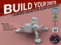 Outland Landing Gear for Slim Cockpit - Build Your Own TIE