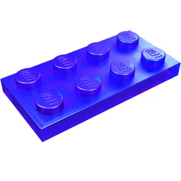Plate 2 x 4 / Trans-Purple