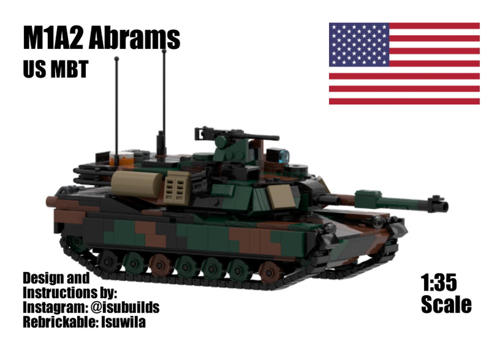 Lego M1A2 Abrams Woodland
