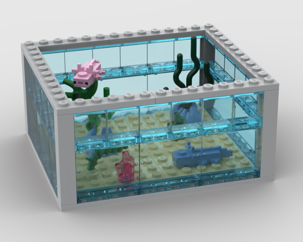 Lego Axolotl Aquarium