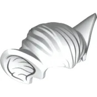 Hair, Bat Ears with Dark Bluish Gray Inner Ear Print / White