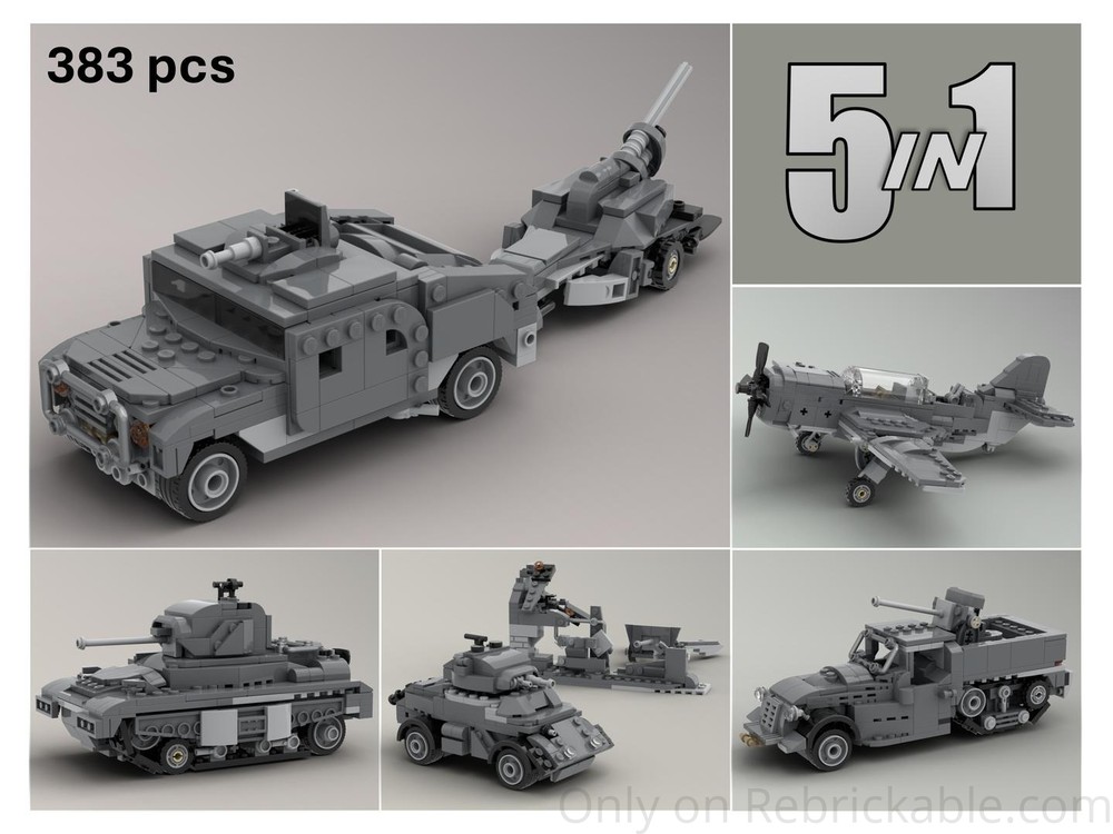Lego Military Vehicles 5in1