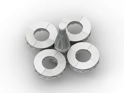 Spinning Top #07 Geometric - Silver