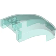 Windscreen 6 x 10 x 4 Curved / Trans-Light Blue