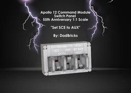 Apollo 12: SCE to AUX- Switch Panel 1:1 Scale 55th Anniversary