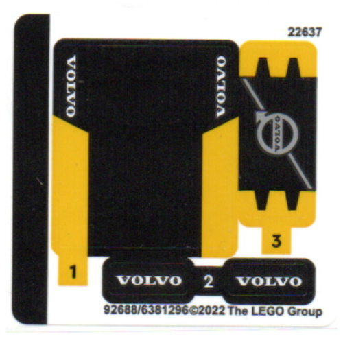 Lego Sticker Sheet for Set 30433-1 / [No Color/Any Color]