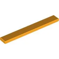 Tile 1 x 8 with Groove / Bright Light Orange