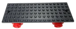 Train Base 6 x 16 Type I with Wheels / Black