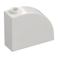 Brick Curved 1 x 3 x 2 / White