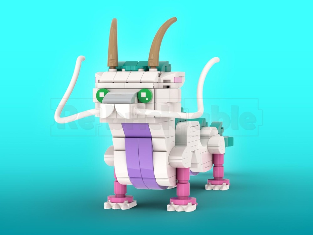 Lego Haku, Spirit of the Kohaku River Brickheadz LEGO MOC - Spirited Away
