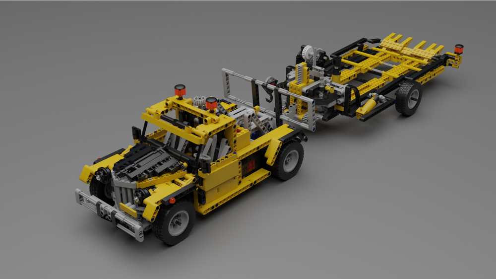 Lego 8421 alternate build: Pick Up Tow Truck with trailer