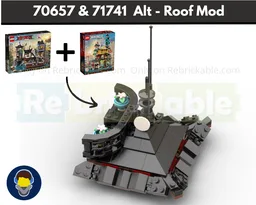 Roof Mod - 70657 Ninjago City Docks & 71741 Ninjago City Gardens