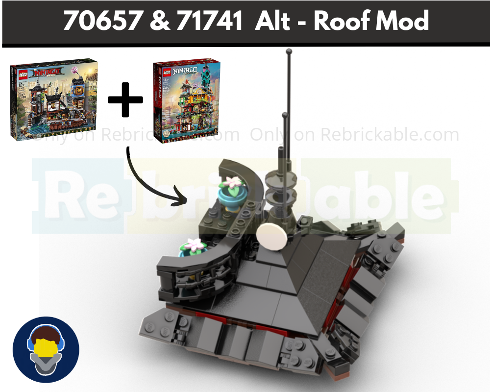 Lego Roof Mod - 70657 Ninjago City Docks & 71741 Ninjago City Gardens