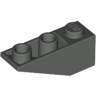 Brick Sloped Inverted 34° 3 x 1 without Internal Stopper / Dark Gray