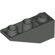 Lego Brick Sloped Inverted 34° 3 x 1 without Internal Stopper / Dark Gray