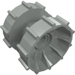 Technic Tread Hub / Light Gray