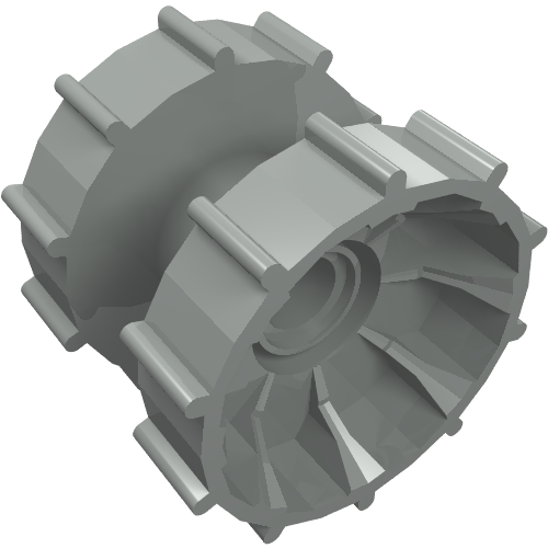 Lego Technic Tread Hub / Light Gray