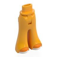 Lego Minidoll Hips and Wide Pants with Orange Shoes, White Soles print / Bright Light Orange
