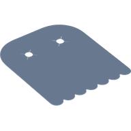 Lego Cloak, Square, Rounded Scalloped / Bright Light Blue
