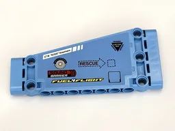 Technic, Panel Plate 5 x 11 x 1 Tapered with 'FUEL4FLIGHT, 'SOUND BARRIER', 'LT M KOSSI KOSSMAN' and 'RESCUE' Pattern Left (Sticker) - Set 42066