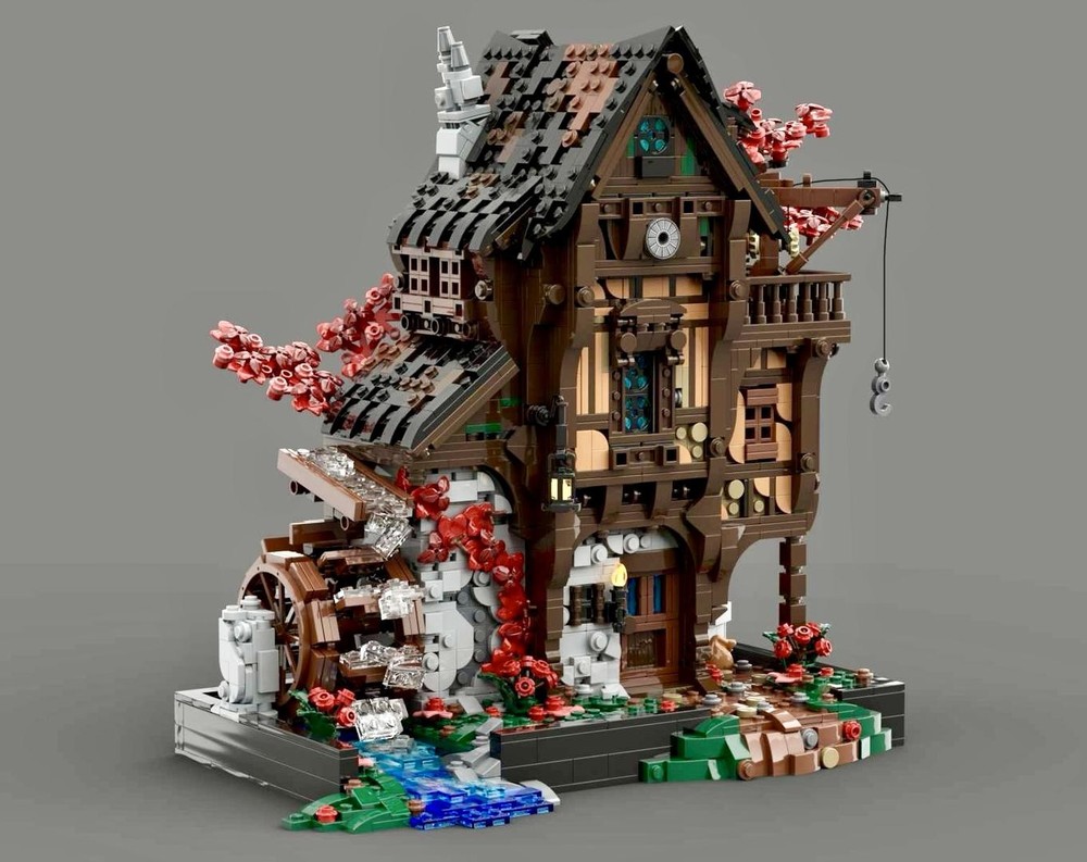 Lego Watermill - Medieval Fantasy Display Series