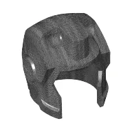 Helmet Space with Open Face Angular, Top Hinge / Pearl Titanium