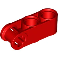 Technic Axle and Pin Connector Perpendicular 3L with 2 Pin Holes / Red