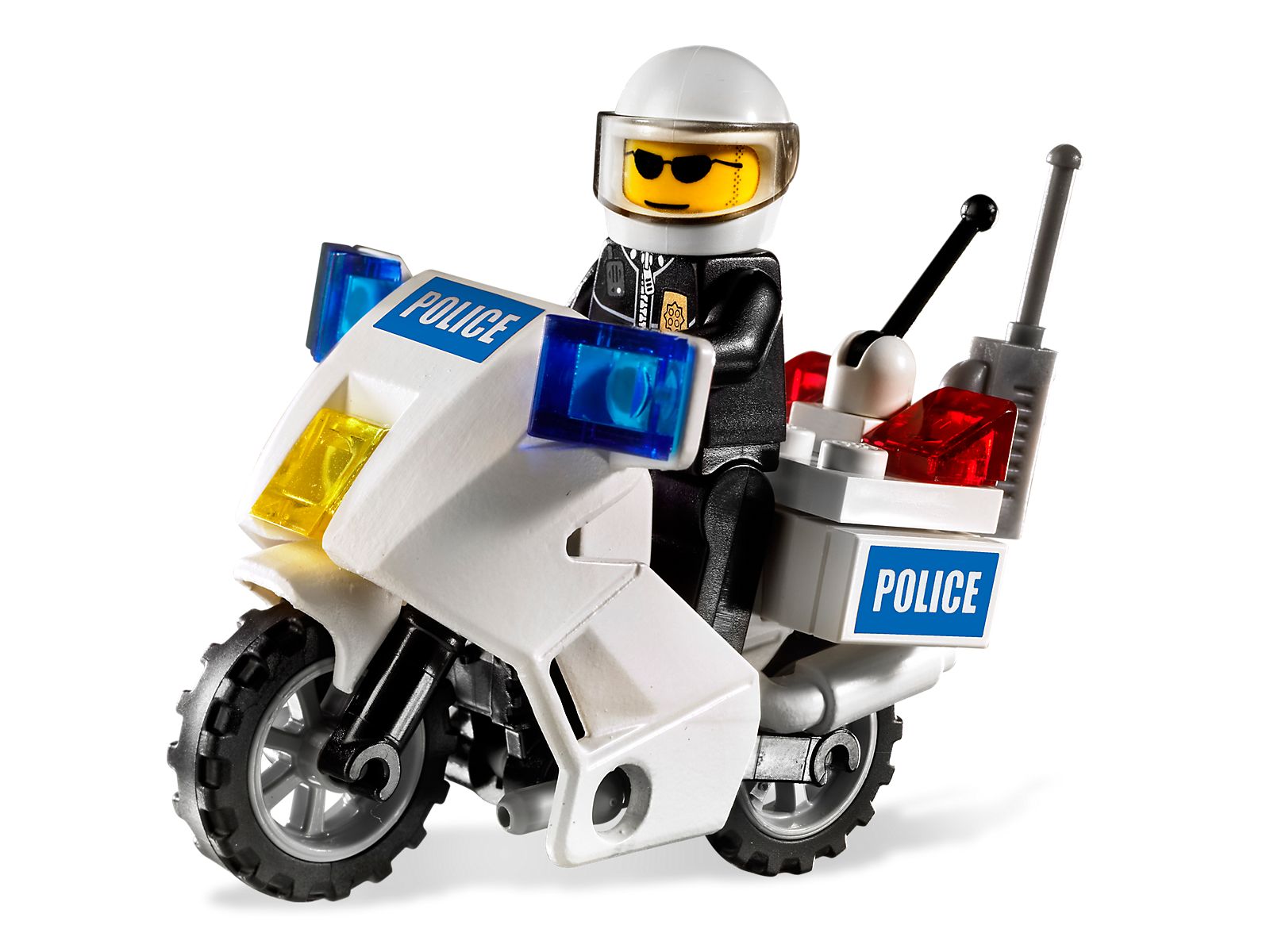 Lego Police Motorcycle (Blue Sticker Version)