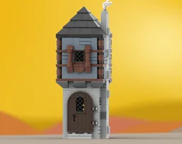 Mini Blue Medieval House