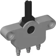 Pneumatic Switch with Pin Holes, Axle Hole and Stepped Outlets / Light Bluish Gray