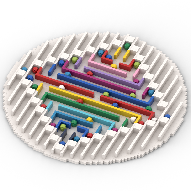 Lego Andrij Savchuk - Colorful Labyrinths in circle