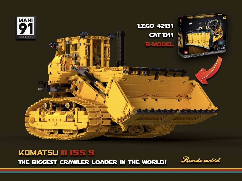 Lego Komatsu D155S Crawler Loader