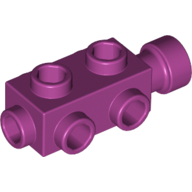 Lego Brick Special 1 x 2 x 2/3 with Studs on Sides / Magenta