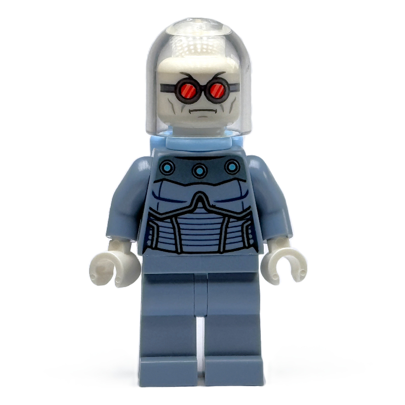 Lego Mr. Freeze, Sand Blue Suit, Bright Light Blue Tanks