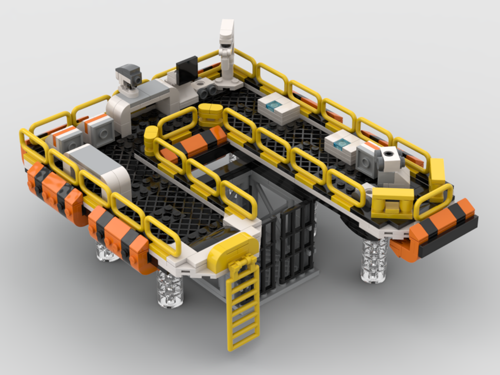 Lego Subnautica Below Zero Pengwing cage platform