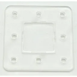 Clikits Frame, Square 3 x 3 with 8 Holes / Trans-Clear