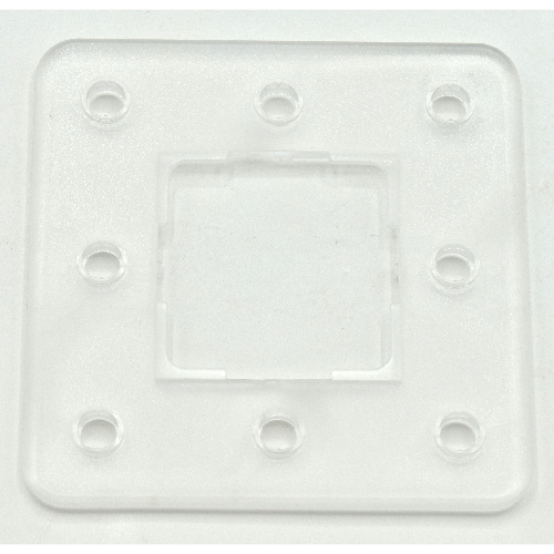 Lego Clikits Frame, Square 3 x 3 with 8 Holes / Trans-Clear