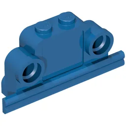Brick Curved 1 x 4 x 2 Fabuland Bell Shape with Headlights / Blue