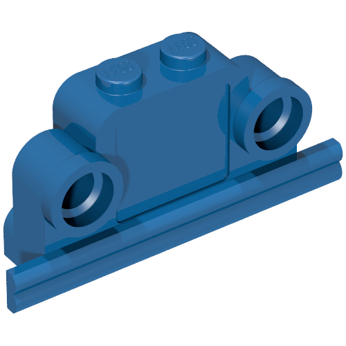 Lego Brick Curved 1 x 4 x 2 Fabuland Bell Shape with Headlights / Blue