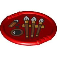 Duplo Disk with Brushes, Paint Print