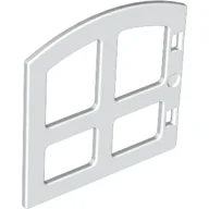 Duplo Door / Window 1 x 4 x 2 Pane with Curved Top / White