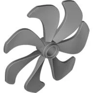 Propeller 7 Blade 6 Diameter / Flat Silver