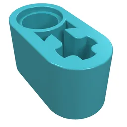Technic Beam 1 x 2 Thick with Pin Hole and Axle Hole / Medium Azure