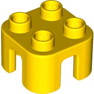 Duplo Chair with no Back / Stool / Yellow