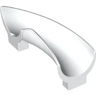 Duplo Playground Slide Curved Right 90°, Rounded / White