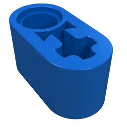 Technic Beam 1 x 2 Thick with Pin Hole and Axle Hole / Blue