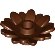 Plant, Sunflower 2 x 2 with 16 Petals / Reddish Brown