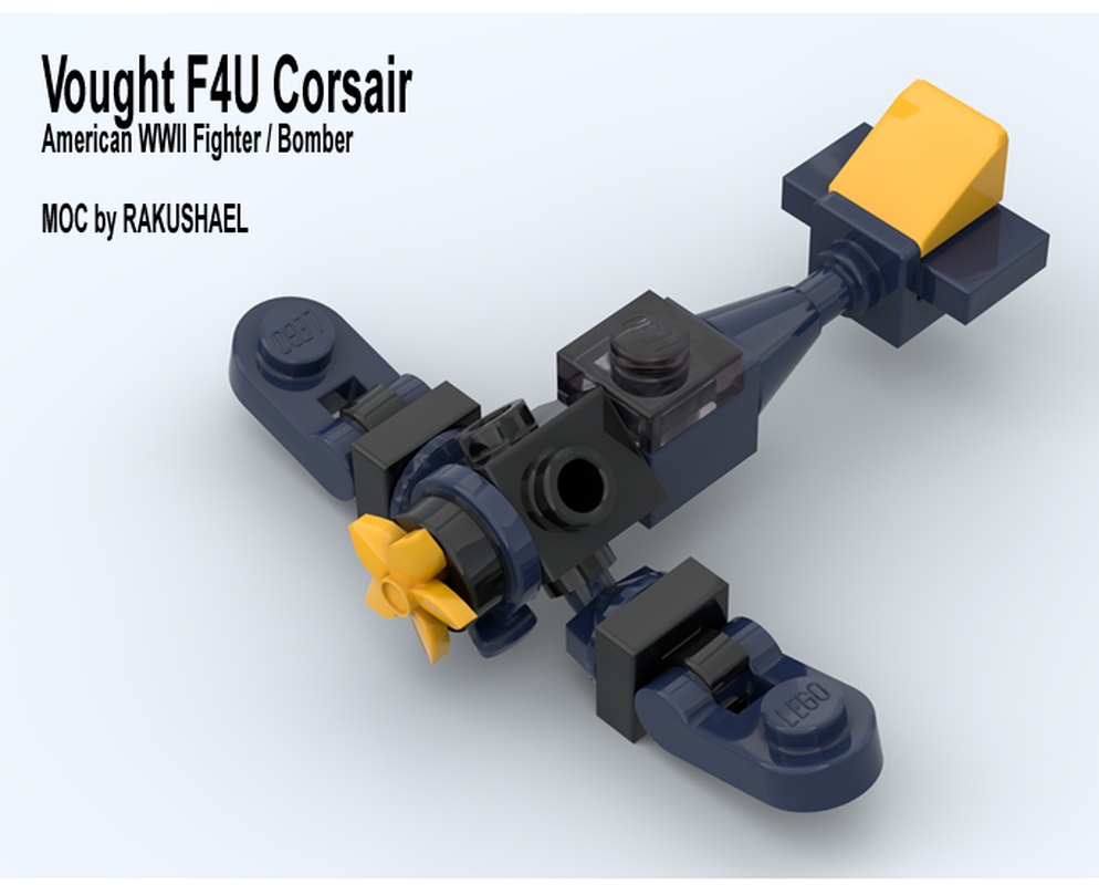 Lego Vought F4U Corsair Fighter / Bomber Microscale